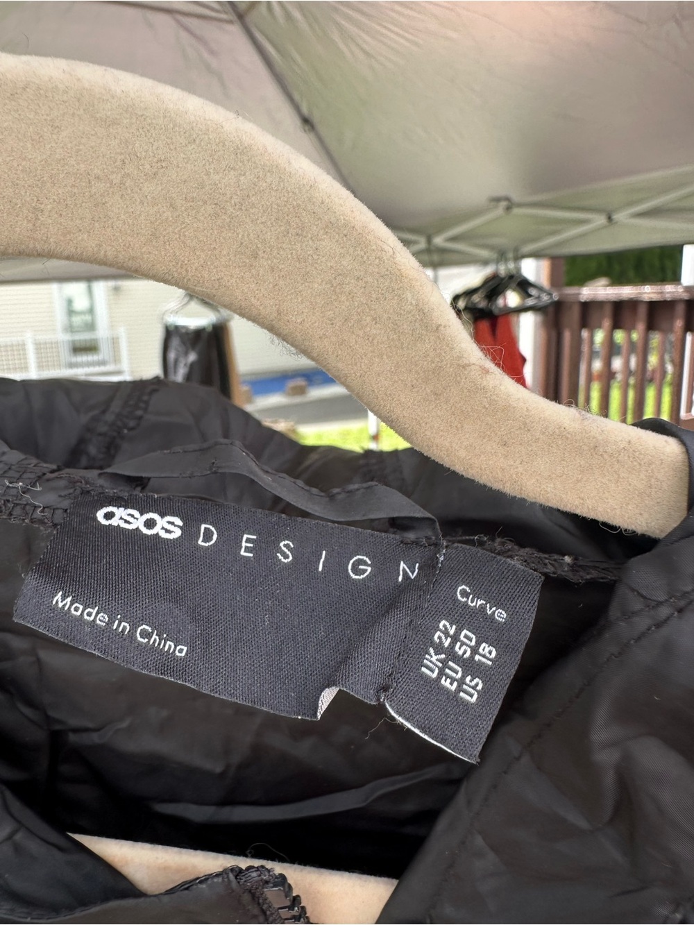 Curve Black rain Jacket